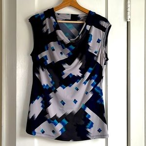 The Limited Sleeveless Draped Neck Top - Medium